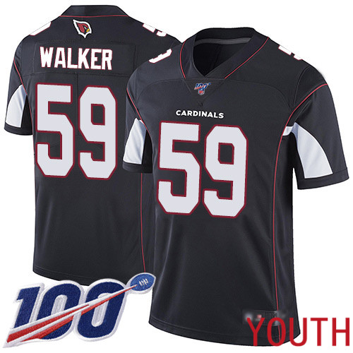 Arizona Cardinals Limited Black Youth Joe Walker Alternate Jersey NFL Football #59 100th Season Vapor Untouchable